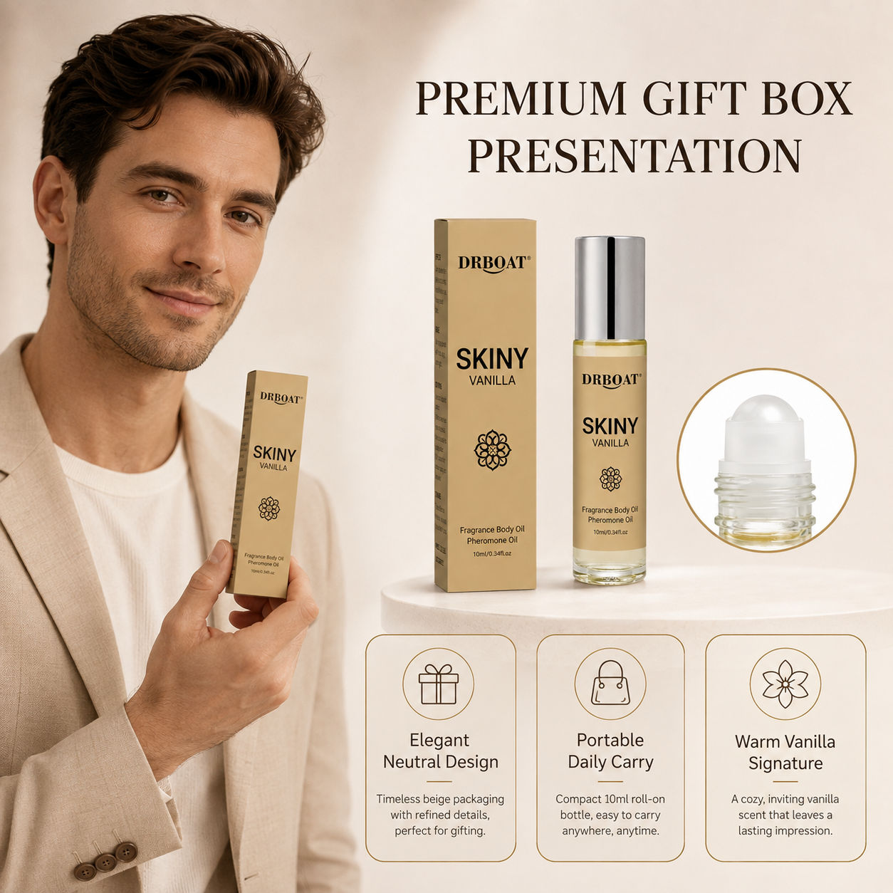 Men Roll On Fragrance Oil, Ski - Perfume Alcohol Fragrance ulasan dan harga