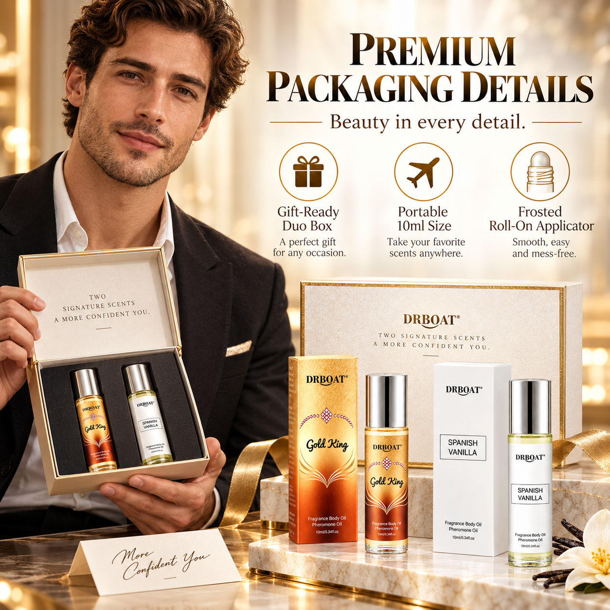 Men Duo Roll-on Perfume Oil Ki - Perfume Alcohol Fragrance ulasan dan harga