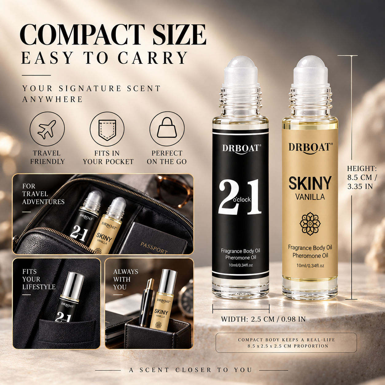 Men Roll On Perfume Oil, Caram - Perfume Alcohol Fragrance ulasan dan harga